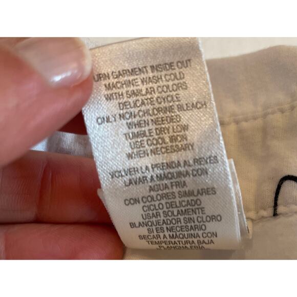 Disney Lightweight Flannel Black White Mickey Minnie 3/4 Sleeve Sleep Shirt L - Picture 8 of 11